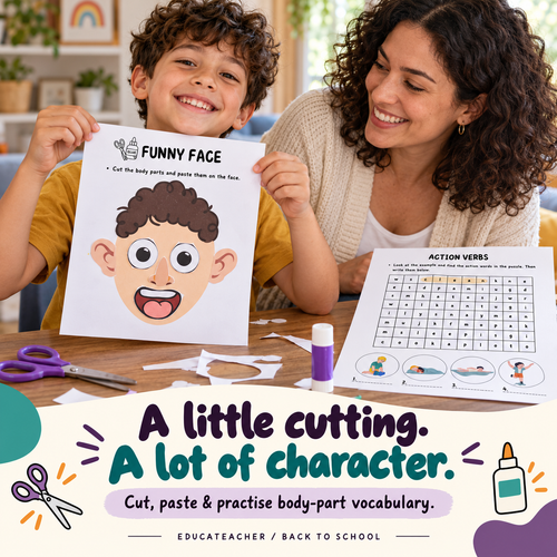 Printable Kindergarten Worksheets | Fun English Activity Workbook Educateacher Store