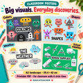 Cut and Glue Worksheets for Preschool | Kindergarten Classroom Posters Pack Educateacher Store