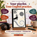Song Lyric Worksheets | Cut and Paste Printables by Arzu Mengüç Educateacher Store