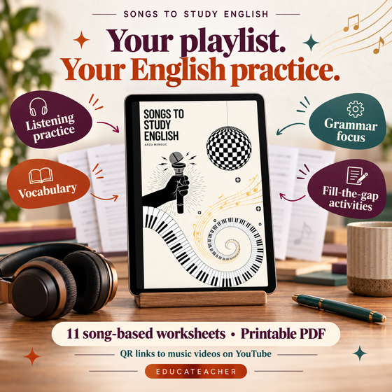 Learn English Through Songs: 11 ESL Listening Worksheets