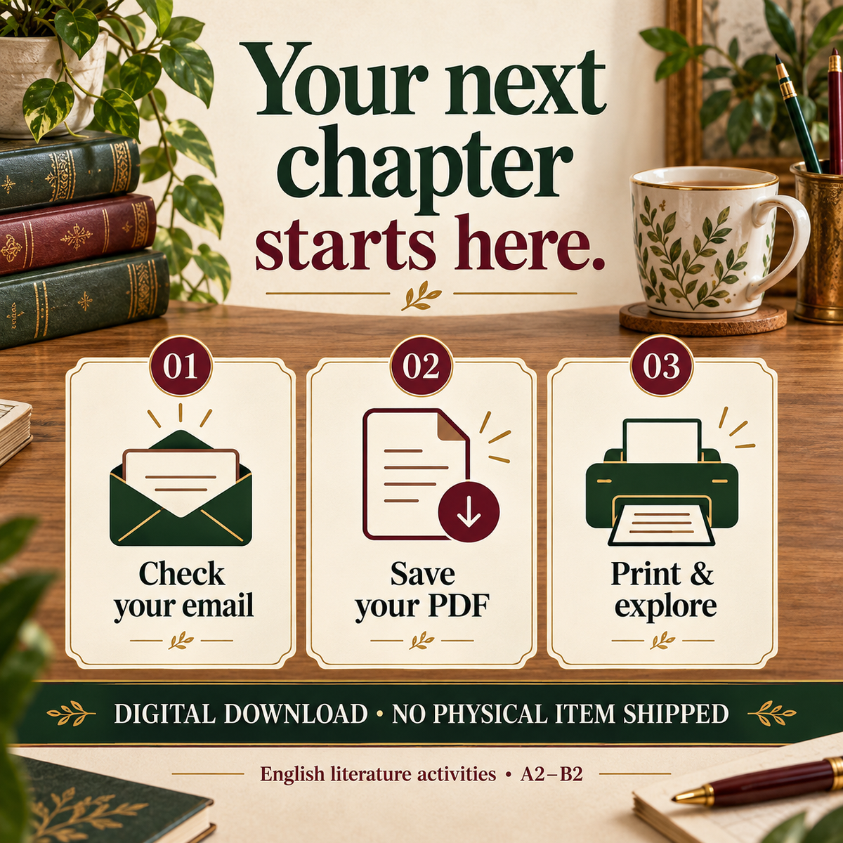 Harry Potter ESL Activities | Creative Writing Activity Pack (A2-B2) Educateacher Store